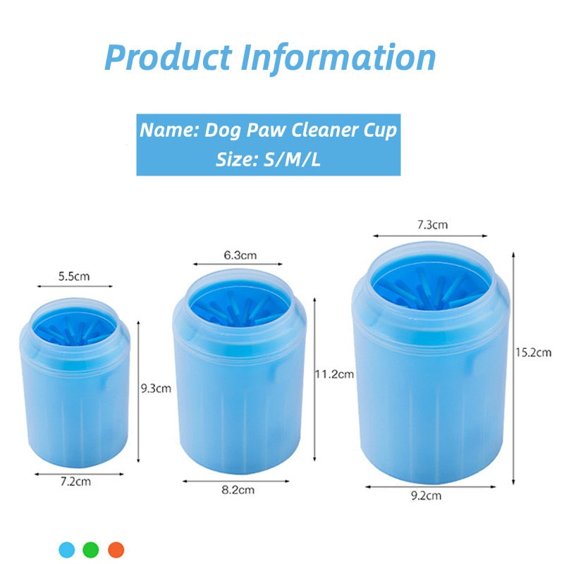 PORTABLE LIGHTWEIGHT DOG PAW CLEANER