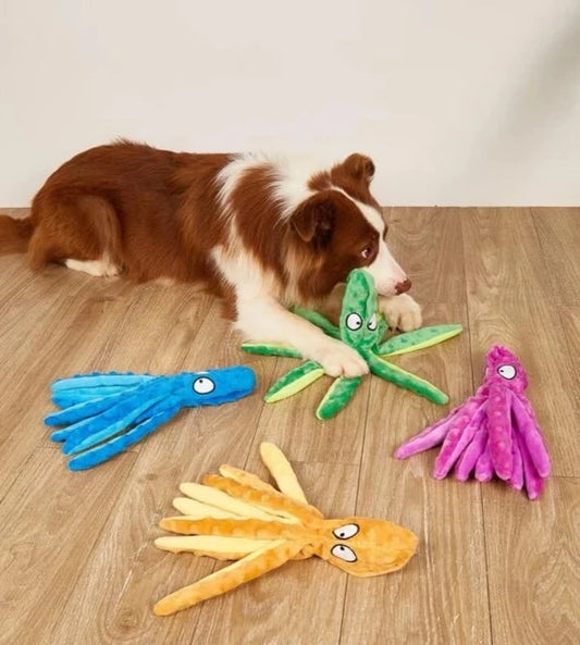 PLUSH OCTOPUS DOG TOY