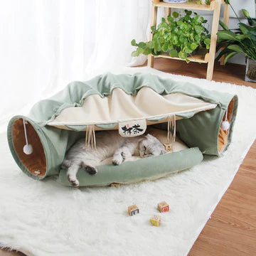 SUSHI BAR CAT TUNNEL WITH REMOVABLE CAT BED