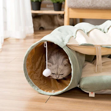 SUSHI BAR CAT TUNNEL WITH REMOVABLE CAT BED