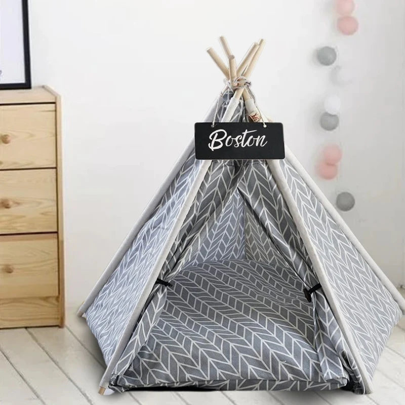 teepee tent for pets DESIGNER PORTABLE PET TEEPEE FOR DOGS & CATS – Posh Pet Supply Co