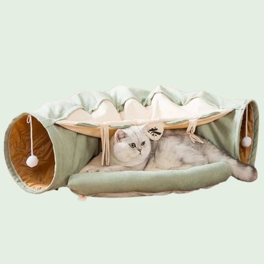 SUSHI BAR CAT TUNNEL WITH REMOVABLE CAT BED