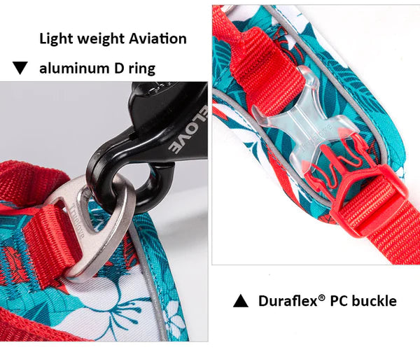 NO-PULL 3M REFLECTIVE FLORAL HARNESS COLLECTION