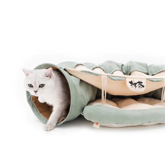 SUSHI BAR CAT TUNNEL WITH REMOVABLE CAT BED