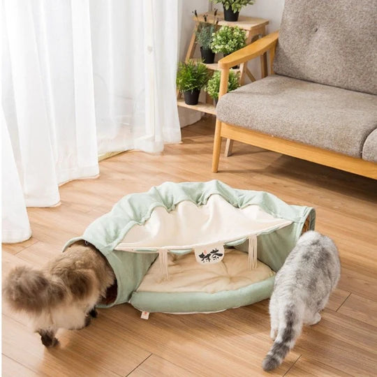 SUSHI BAR CAT TUNNEL WITH REMOVABLE CAT BED